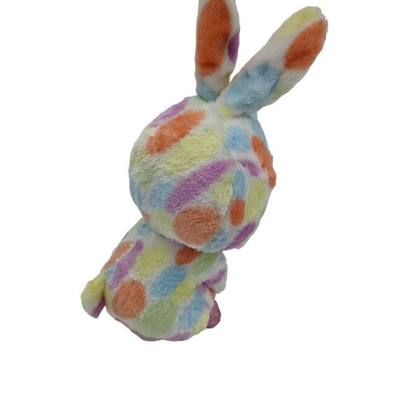 Ty Beanie Boo Bloomy plush bunny rabbit pink purple glitter eyes ears feet  12" - Picture 2 of 8
